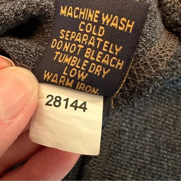 Vintage 1946 Men's Quarter Zip Pullover Washed, Stoned, Beaten Navy Size XLarge - Picture 8 of 8